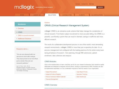 Image of mdlogix CRMS
